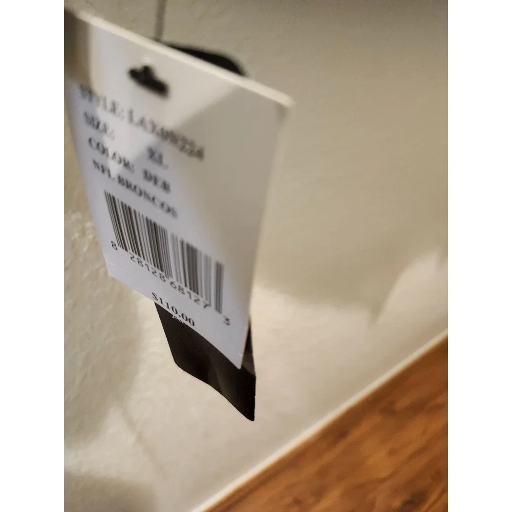 NFL Team Apparel Denver Broncos Blue Fleece lines Full Zip Hoodie Mens XL - Picture 4 of 8